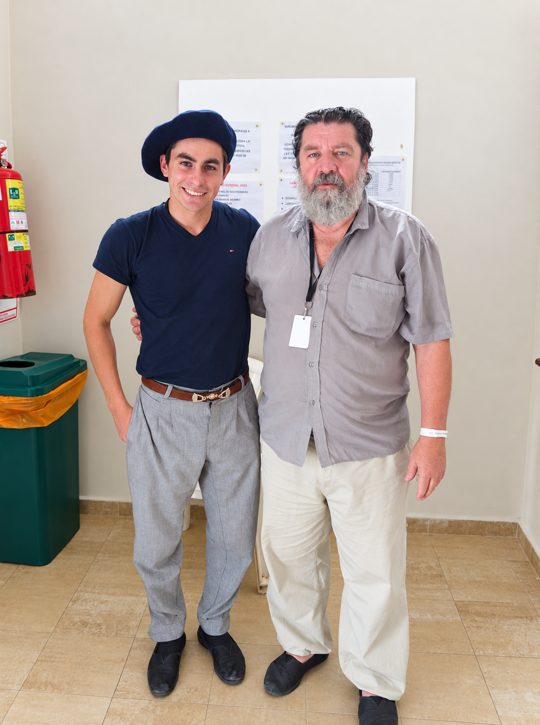Encuentro con un joven de boina